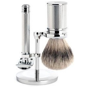 Mühle Barbersæt, med skraber, børste og holder (Traditional) produktbillede