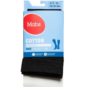 Mabs Cotton Knee, Sort XXL 1 par produktbillede