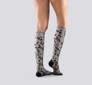 Mabs Cotton Knee Grey Leopard Large produkt bild