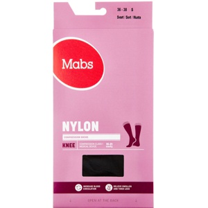 Mabs Nylon Knee, Sort Str. S 1 par produktbillede
