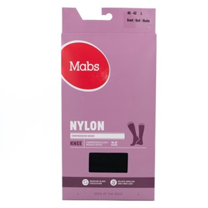 Mabs Nylon Cotton Knee Wide Black Large produktbillede