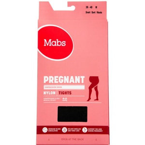 Mabs Nylon Tights Pregnant, Sort Str. M 1 par produktbillede