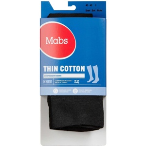 Mabs Thin Cotton Knee Sort Large produktbillede