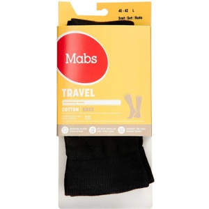Mabs Travel Knæ, Sort Str. L 1 par produktbillede
