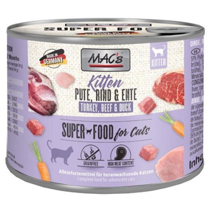 Mac's Cat Kitten Pute/Rind/Ente 200 g Produktbild