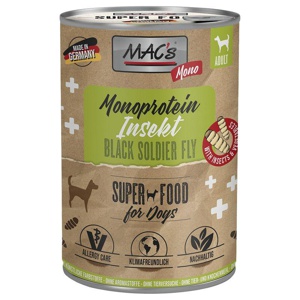 MAC's Mono Insekten Nassfutter für Hunde 6 x 375 g Produktbild