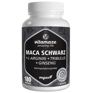 vitamaze MACA SCHWARZ 180 St Kapseln Produktbild