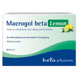 MACROGOL beta Lemon Plv.z.Her.e.Lsg.z.Einnehmen Produktbild