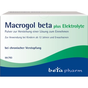 MACROGOL beta plus Elektrolyte Plv.z.H.e.L.z.Einn. Produktbild