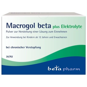 MACROGOL beta plus Elektrolyte Plv.z.H.e.L.z.Einn. Produktbild