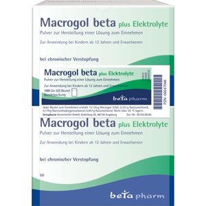 MACROGOL beta plus Elektrolyte Plv.z.H.e.L.z.Einn. Produktbild