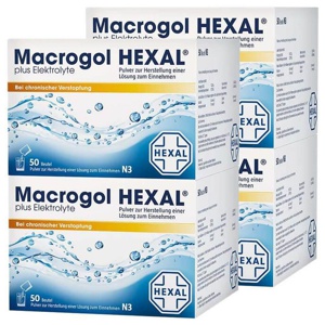 Macrogol Hexal plus Elektrolyte Pulver, 2x100 St Pulver zur Herstellung einer Lösung zum Einnehmen Produktbild