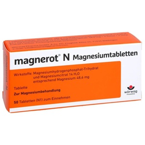 Magnerot N Magnesiumtabletten, 50 St Tabletten Produktbild