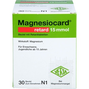 MAGNESIOCARD retard 15 mmol Beutel m.ret.Filmtabl. Produktbild