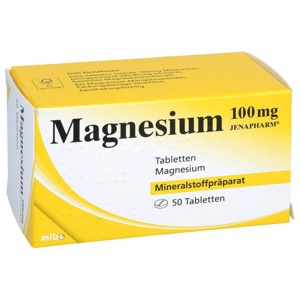 MAGNESIUM 100 mg Jenapharm Tabletten 50 St Tabletten Produktbild
