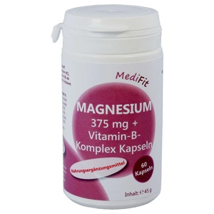 MAGNESIUM 375 mg+Vitamin B Komplex Kapseln Produktbild