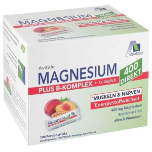 MAGNESIUM 400+B-Komplex direkt Pfir.Mar.Gra.Sticks Produktbild