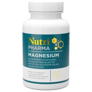 Magnesium 60 kapslar - Nutri Pharma produkt bild