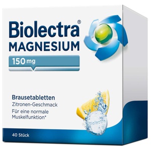 Magnesium Biolectra Brausetabletten Zitrone Produktbild
