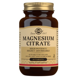 Magnesium Citrat - 60 Tabletter - Solgar produktbillede