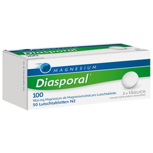 MAGNESIUM-DIASPORAL-100-Lutschtabletten Produktbild