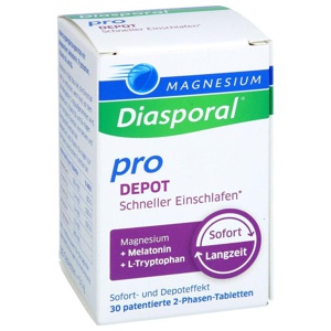 Magnesium Diasporal pro Depot schneller Einschlafen 30 St Tabletten Produktbild