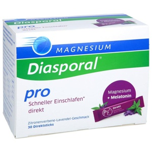 Magnesium Diasporal pro schneller Einschlafen 30 St Granulat Produktbild
