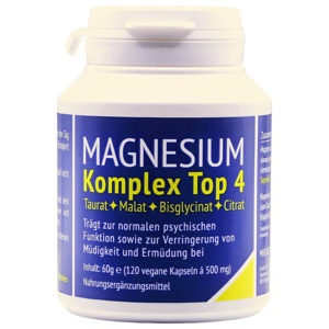 Magnesium Komplex Top 4 Kapseln, 120 St Kapseln Produktbild
