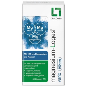 magnesium-Loges vario 100mg 60 St Kapseln Produktbild