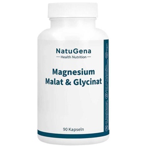 NatuGena Magnesium Malat & Glycinat 90 St Kapseln Produktbild