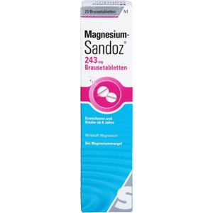 MAGNESIUM SANDOZ 243 mg Brausetabletten Produktbild