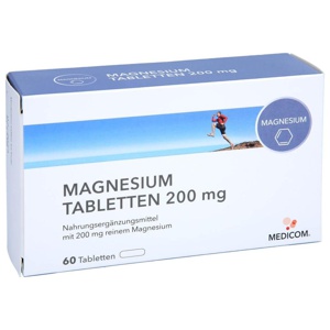 MAGNESIUM TABLETTEN 200mg 60 St Tabletten Produktbild
