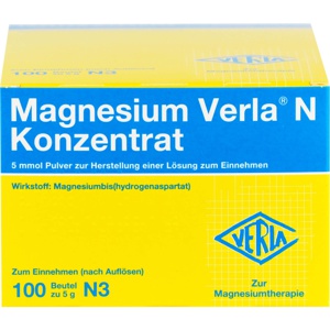 MAGNESIUM VERLA N Konzentrat Plv.z.H.e.L.z.Einn. Produktbild
