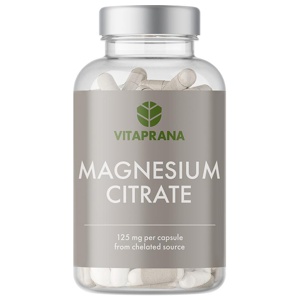Magnesiumcitrat 125 mg 100 kapslar produkt bild