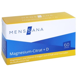 MAGNESIUMCITRAT+D MensSana Kapseln Produktbild