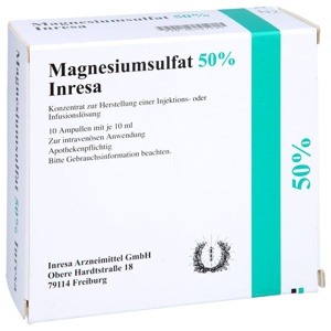 MAGNESIUMSULFAT 50% Inresa Konz.z.H.e.Inj.-/Inf.L. Produktbild
