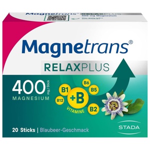 MAGNETRANS Relax+ 400 mg Granulat Sticks Blaubeere Produktbild