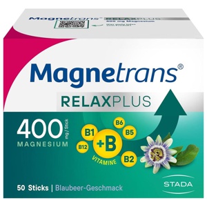 MAGNETRANS Relax+ 400 mg Granulat Sticks Blaubeere Produktbild