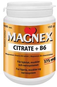 Magnex Citrate + B6 100 tabletter produkt bild
