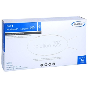 MAIMED-solution100 blue U-Hands.Nitril unst.pf M Produktbild