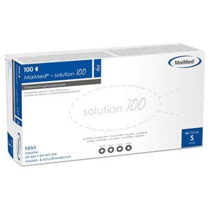MAIMED-solution100 blue U-Hands.Nitril unst.pf S Produktbild