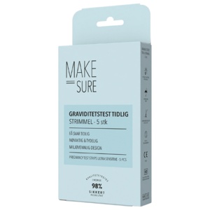 Make Sure Graviditetstest Tidlig Strimmel, 5 stk. produktbilde