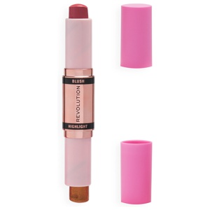Makeup Revolution Blush & Highlight Stick 86 g - Flushing Pink produktbillede