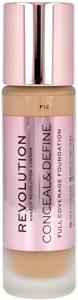 Makeup Revolution Conceal & Define Foundation F12, 23 ml produkt bild