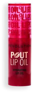 Makeup Revolution Pout Lip Oil Cherry Red 4 ml produkt bild