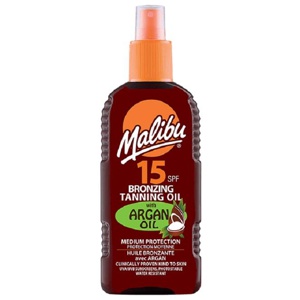 Malibu Bronzing Tanning Oil With Argan Oil SPF15 200ml produkt bild