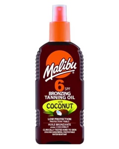 Malibu Bronzing Tanning Oil with Coconut SPF 6 produktbillede