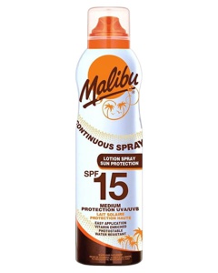Malibu Continuous Sun Lotion Spray SPF 15 produktbillede