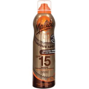 Malibu Continuous Tanning Oil Coconut Spray SPF15 175 ml produkt bild