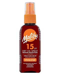 Malibu Dry Oil Sun Spray SPF 15 produktbillede